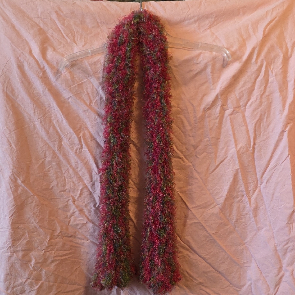Pink and Green Scarf